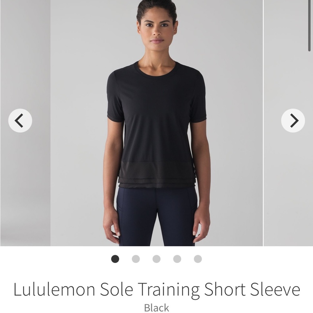 lululemon Sole Training Short Sleeve Black